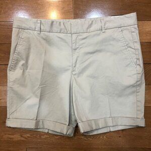 NWT Stylus Boyfriend Bermuda Western Khaki Shorts Size 12
